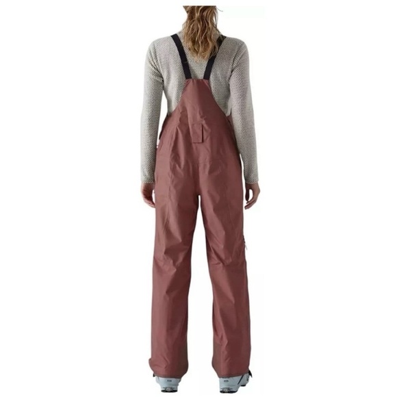 Patagonia Women's Medium Insulated Powder Town Ski Bibs Dark Pink NWT Snowboard - Picture 12 of 15